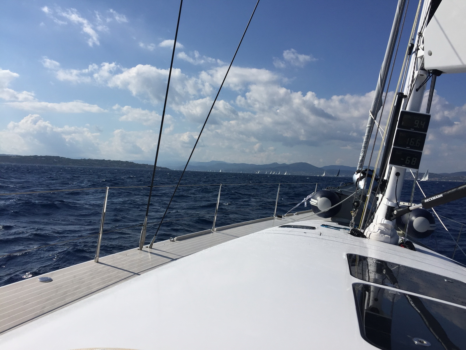 The Swan 60 sailing in Mediterranean waters near Saint-Tropez